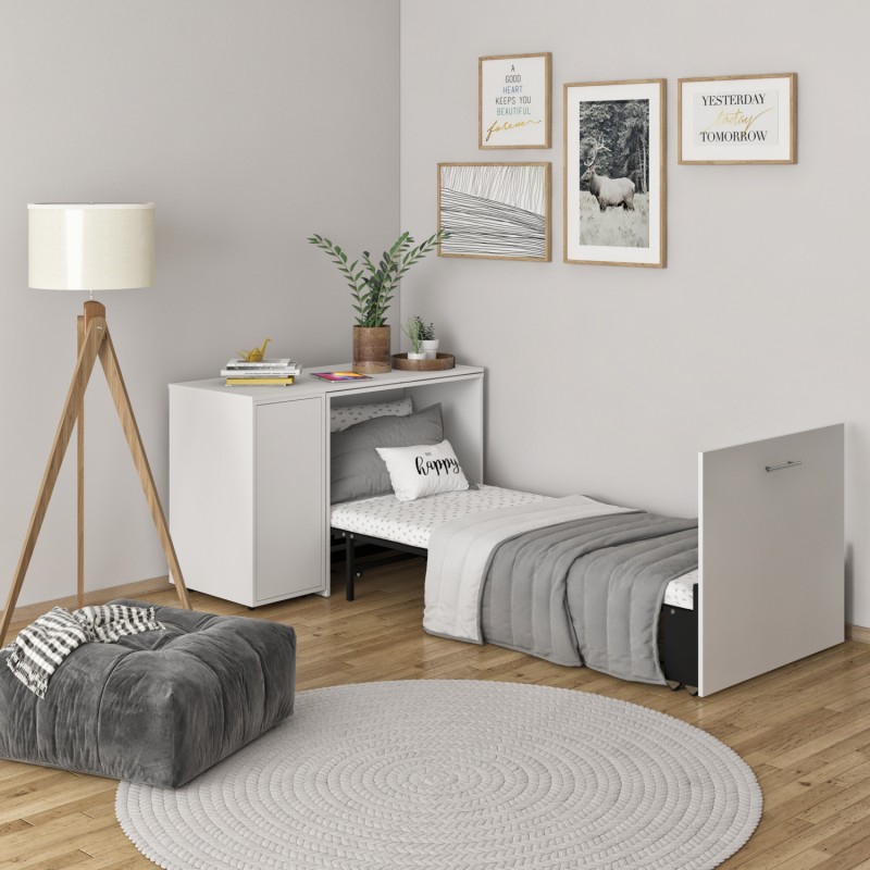 Ліжко-трансформер + Письмовий стіл + Тумба + Комод Sirim-C3 (4 в 1) / (Венге) Knap Knap