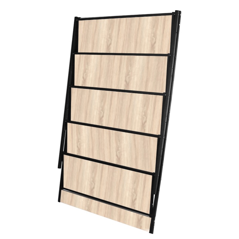 Полиця для взуття / Офісний стелаж / Полиця для квітів Breto-5 (Дуб сонома) Knap Knap