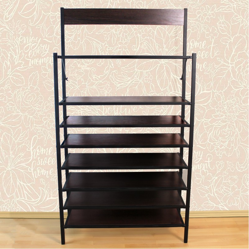 Полиця для взуття / Офісний стелаж / Полиця для квітів Breto-5 (Дуб сонома) Knap Knap