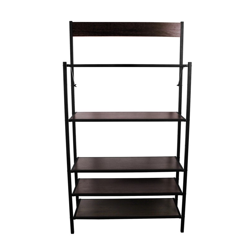 Полиця для взуття / Офісний стелаж / Полиця для квітів Breto-5 (Венге) Knap Knap