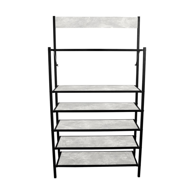 Полиця для взуття / Офісний стелаж / Полиця для квітів Breto-6 (Ательє світлий) Knap Knap