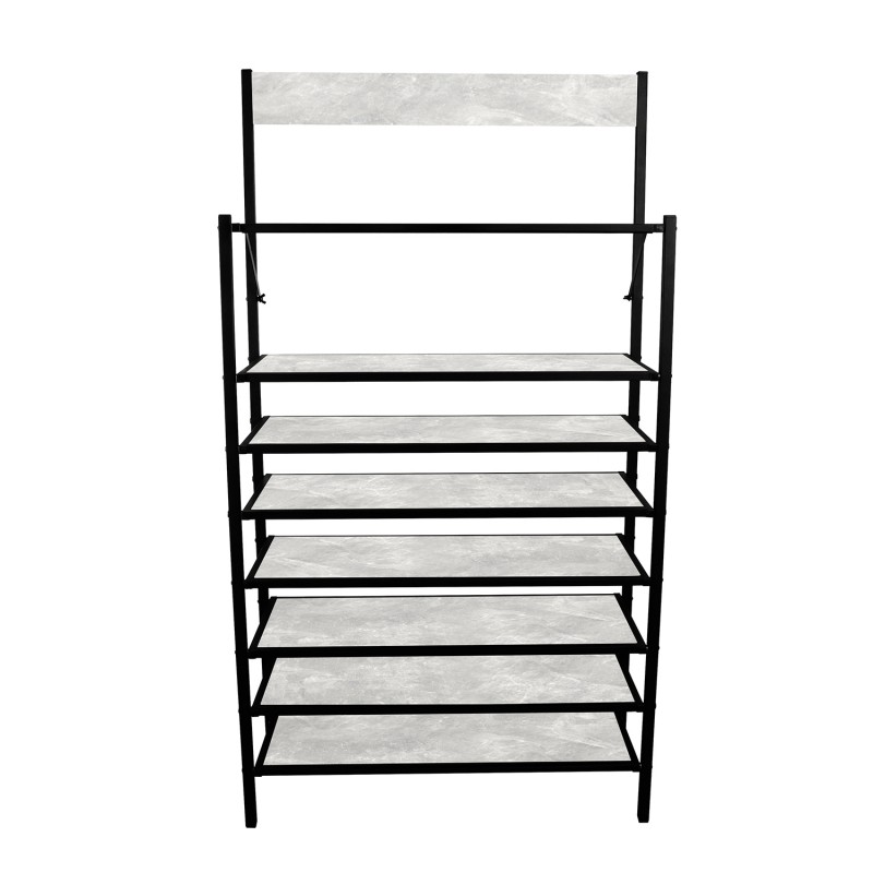 Полиця для взуття / Офісний стелаж / Полиця для квітів Breto-8 (Ательє світлий) Knap Knap