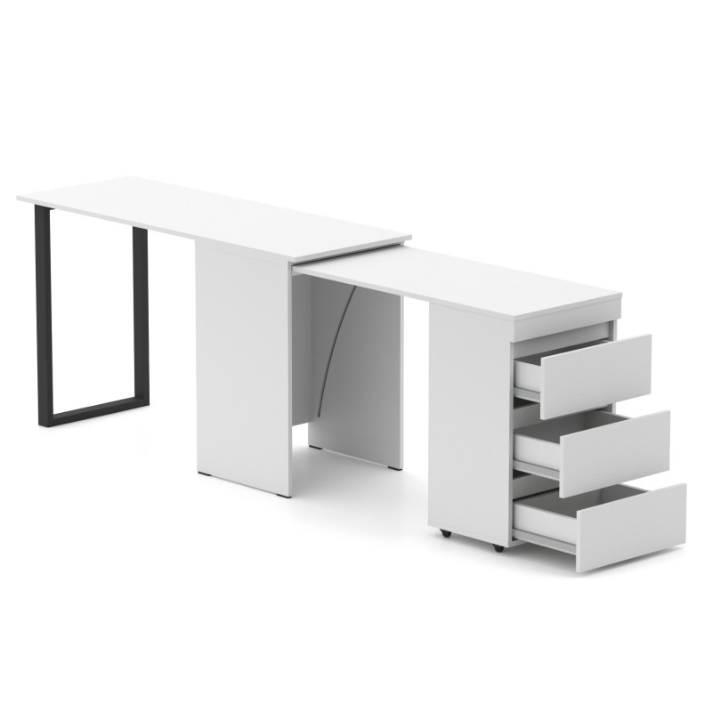 Стіл-комод трансформер Shiron-Jumbo (Білий) Knap Knap