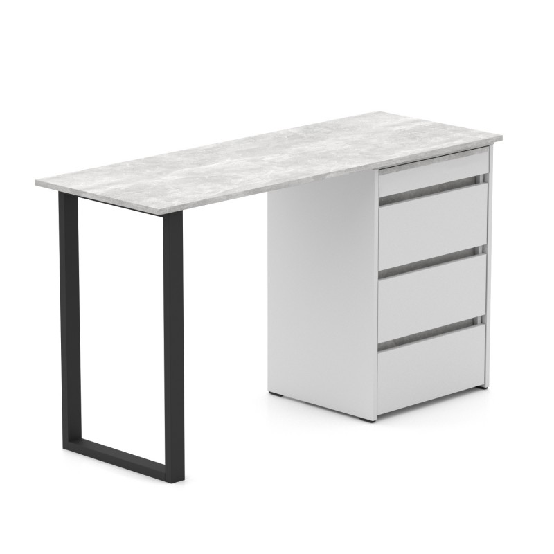 Стіл-комод трансформер Shiron-Jumbo (Білий та Ательє світлий) Knap Knap