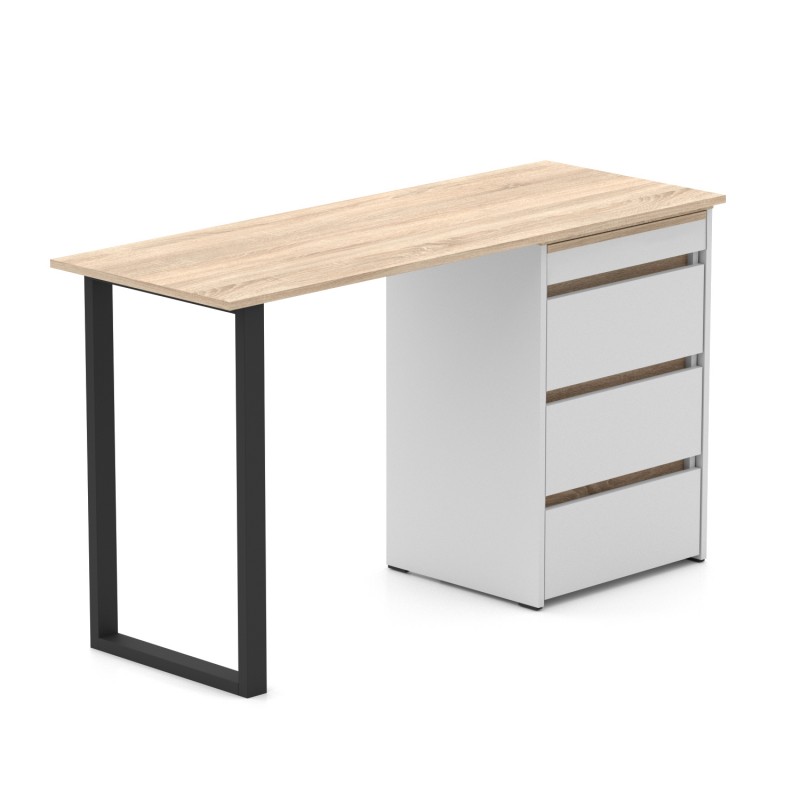 Стіл-комод трансформер Shiron-Jumbo (Білий та Дуб сонома) Knap Knap