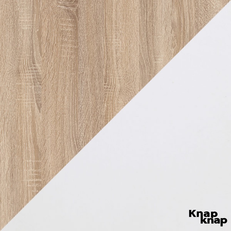 Стіл-комод трансформер Shiron (Білий та Дуб сонома) Knap Knap