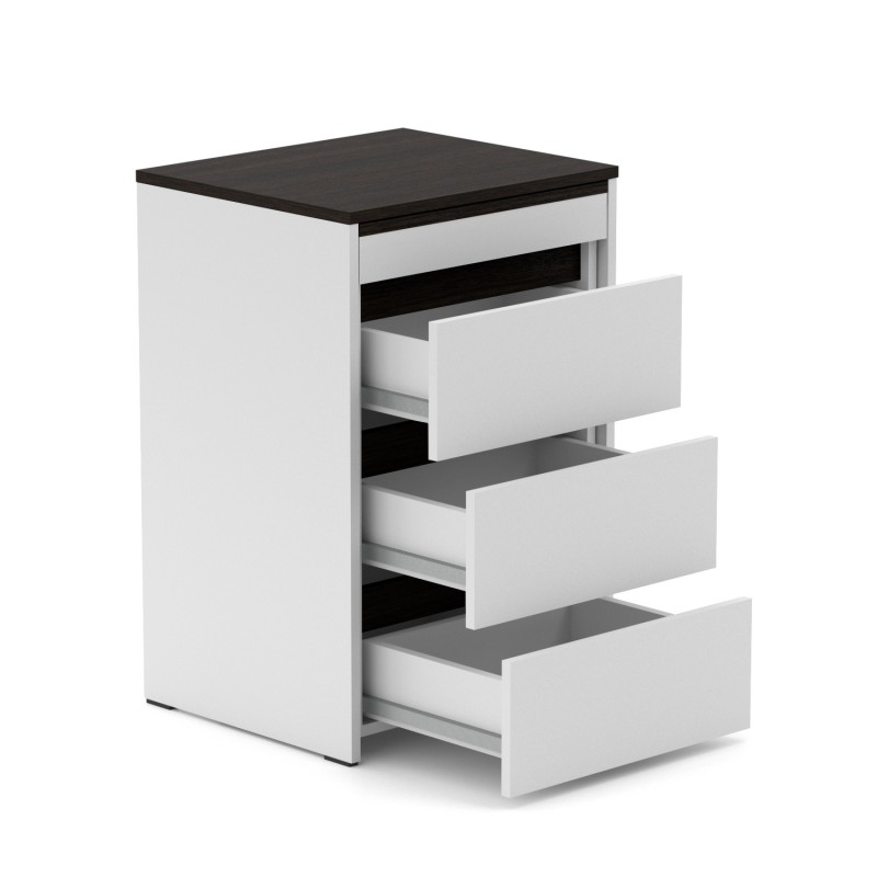 Стіл-комод трансформер Shiron (Білий та Венге) Knap Knap