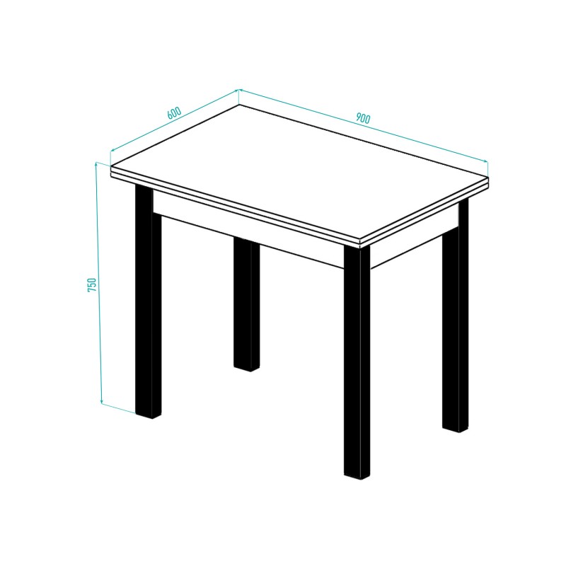 Стіл-трансформер Gustus (Венге) Knap Knap