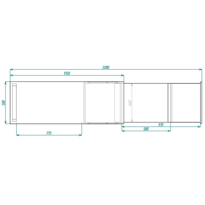 Стіл-трансформер Hobana-Jumbo (Дуб сонома) Knap Knap