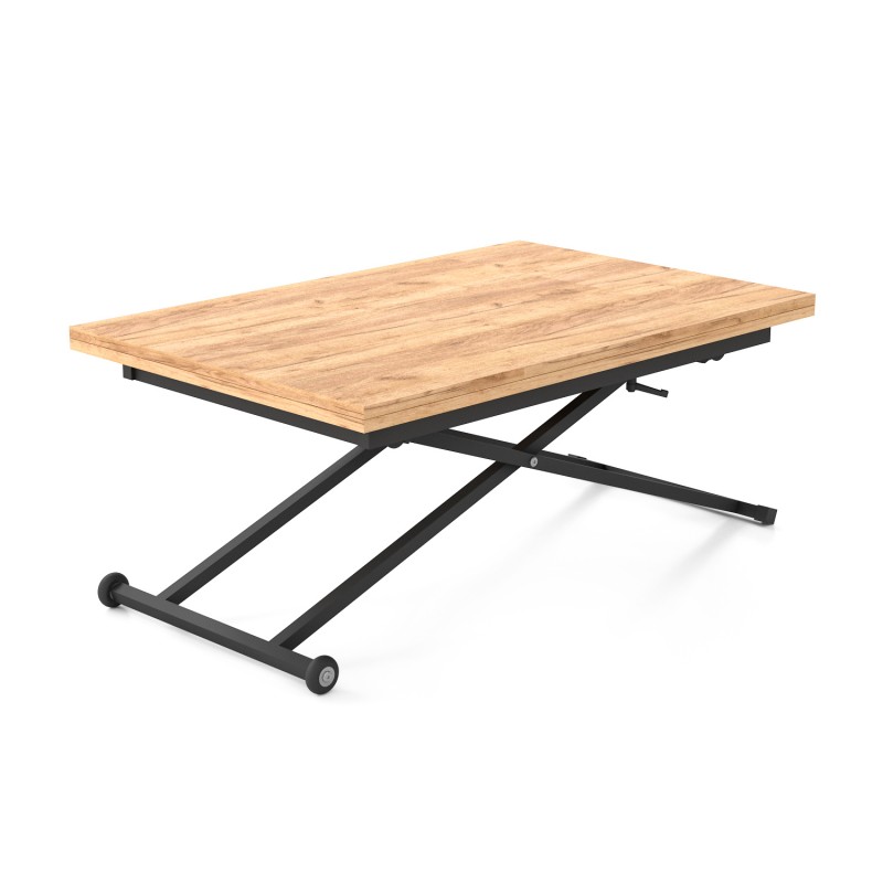 Стіл-трансформер з регулюванням висоти  розкладний Dragonfly (Дуб крафт золотий) Knap Knap