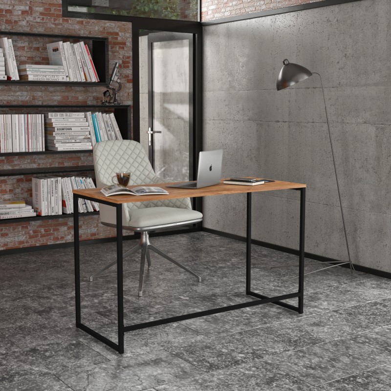 Стіл письмовий Liner Loft (Дуб крафт золотий) Knap Knap