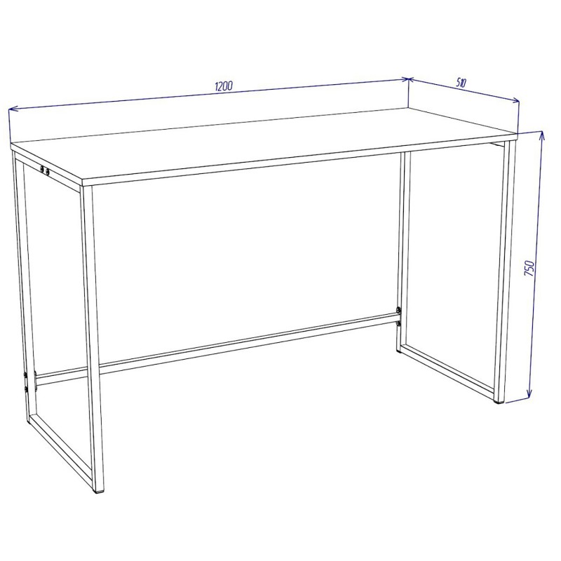 Стіл письмовий Liner Loft (Дуб крафт золотий) Knap Knap