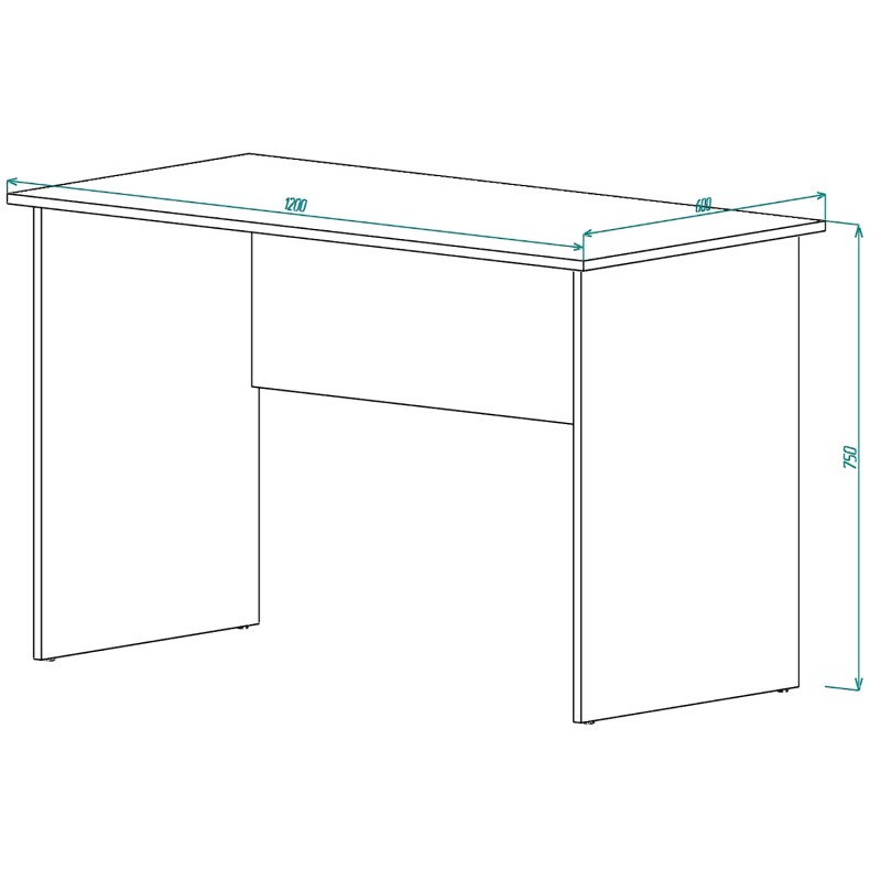 Стіл письмовий Scriptor 1200 (Дуб сонома) Knap Knap