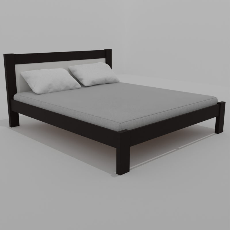 Двоспальне ліжко (дерево) Неаполь 180х200 Венге