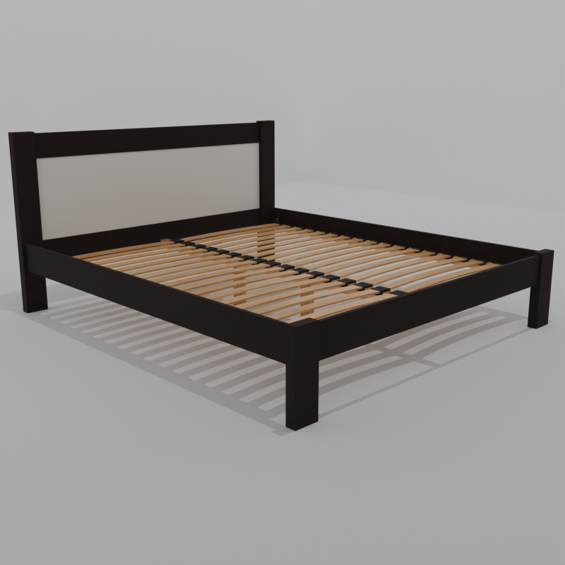 Двоспальне ліжко (дерево) Неаполь 180х200 Венге