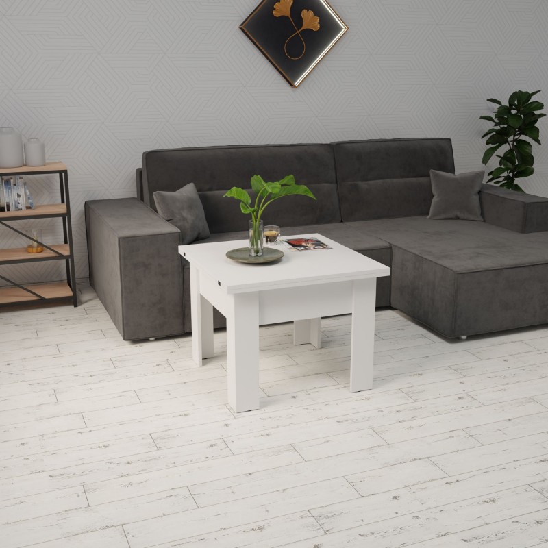 Журнальний стіл-трансформер Неман КОМФОРТ ЛАЙТ Білий