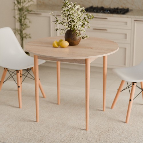 Круглий стіл Неман ДЕРІЛ Дуб сонома/Вільха