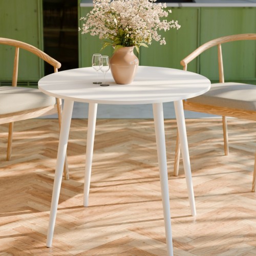 Круглий стіл Неман СЕТ-4 Білий/Білий