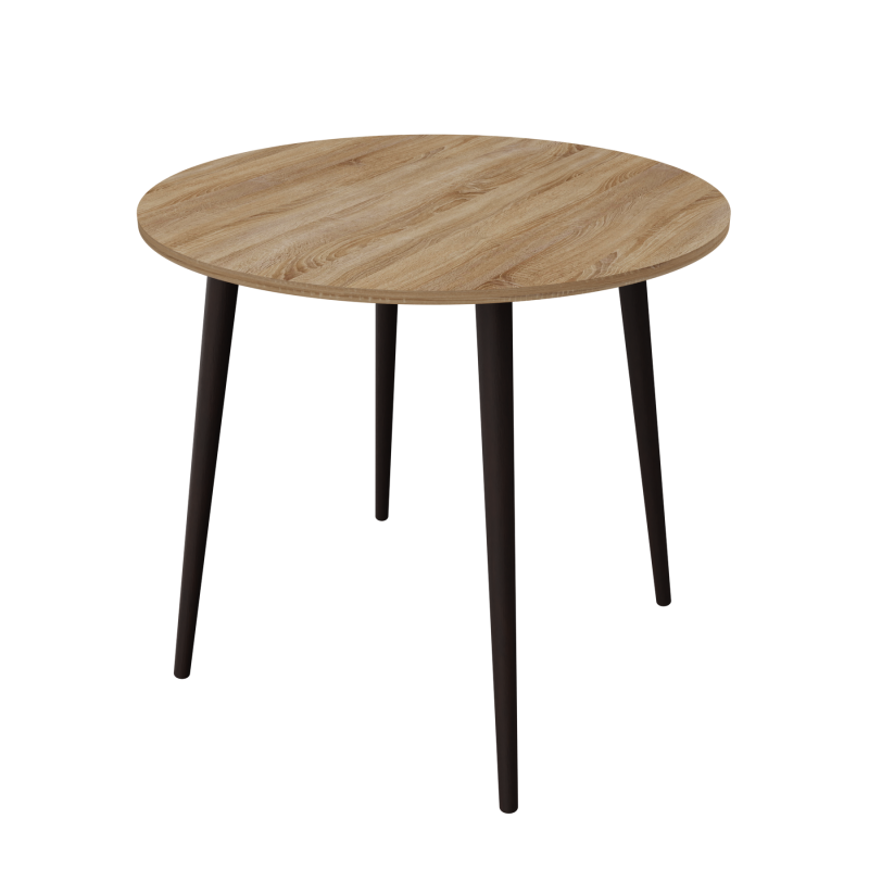 Круглий стіл Неман СЕТ-4 Дуб сонома/Венге