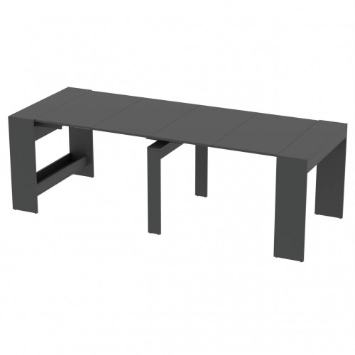 Обідній розсувний стіл для кухні Неман ПІТОН Лайт Антрацит