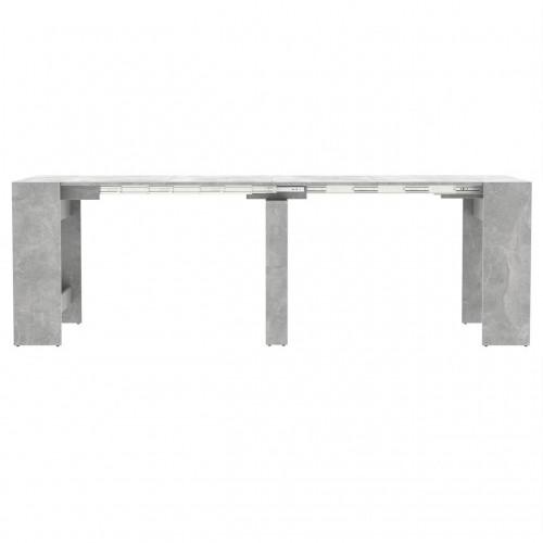 Обідній розсувний стіл для кухні Неман ПІТОН Лайт Бетон