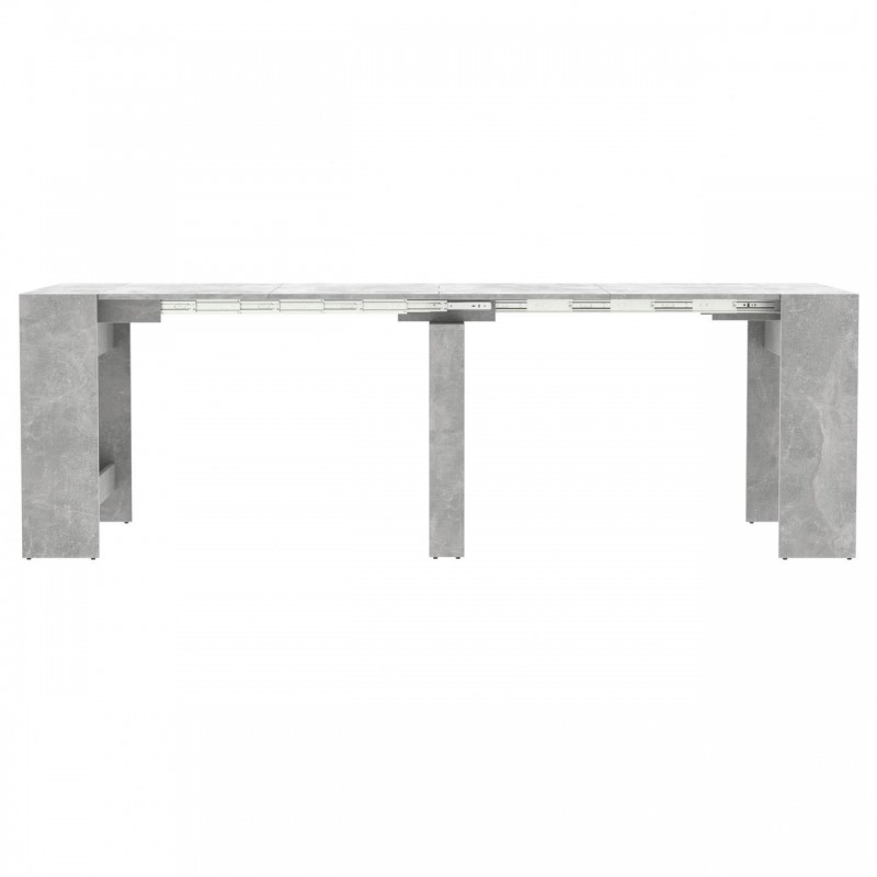 Обідній розсувний стіл для кухні Неман ПІТОН Лайт Бетон