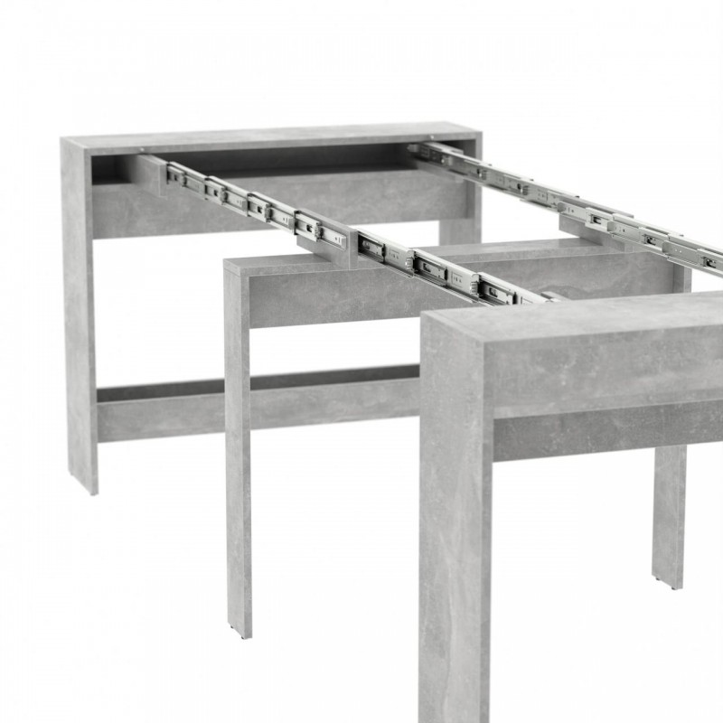 Обідній розсувний стіл для кухні Неман ПІТОН Лайт Бетон