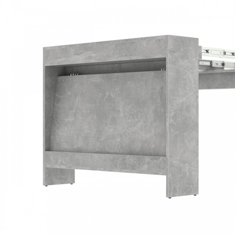 Обідній розсувний стіл для кухні Неман ПІТОН Лайт Бетон