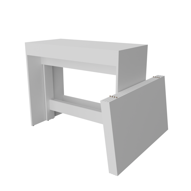 Обідній розсувний стіл для кухні Неман ПІТОН Лайт Білий