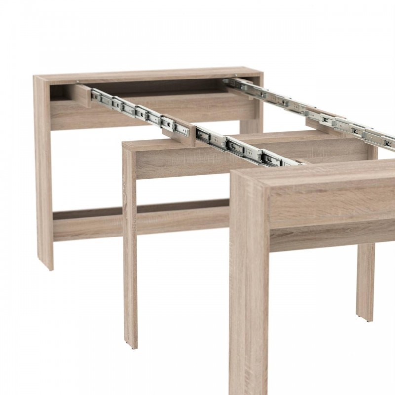 Обідній розсувний стіл для кухні Неман ПІТОН Лайт Дуб Сонома