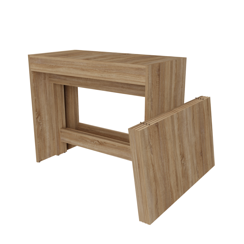 Обідній розсувний стіл для кухні Неман ПІТОН Лайт Дуб Сонома