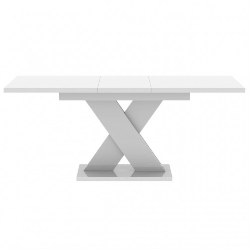 Обідній розсувний стіл Неман ЛАМАР МДФ Білий глянець