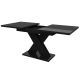 Обідній розсувний стіл Неман ЛАМАР МДФ Чорний глянець