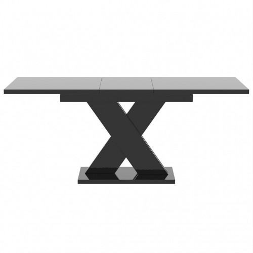 Обідній розсувний стіл Неман ЛАМАР МДФ Чорний глянець