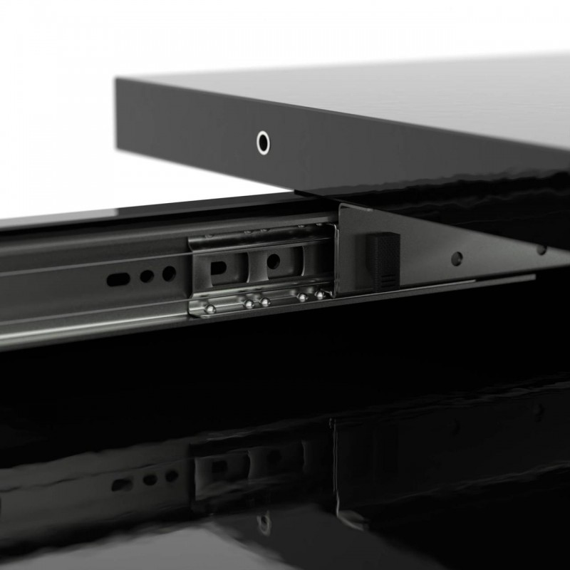 Обідній розсувний стіл Неман ЛАМАР МДФ Чорний глянець