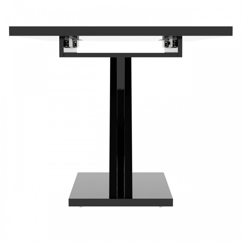 Обідній розсувний стіл Неман ЛАМАР МДФ Чорний глянець