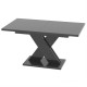 Обідній розсувний стіл Неман ЛАМАР МДФ Сірий глянець