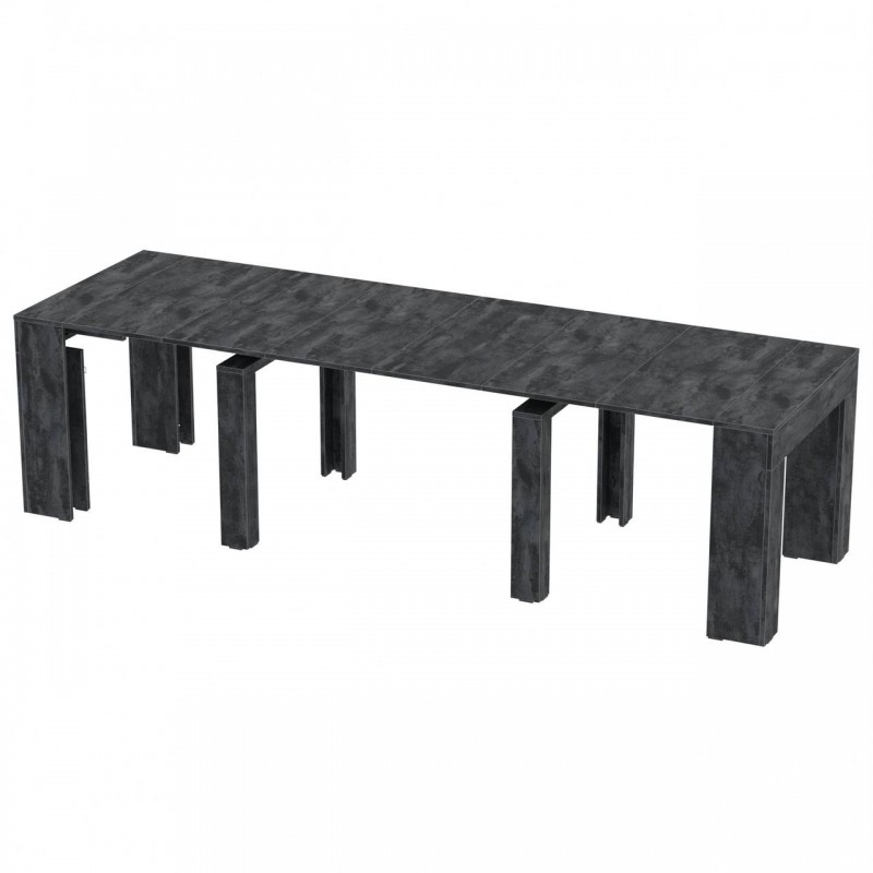 Обідній розсувний стіл Неман ПІТОН Люкс Вугільний камінь