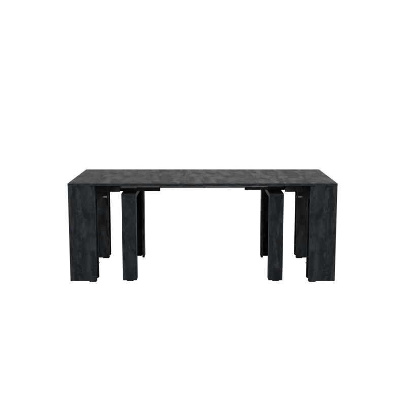 Обідній розсувний стіл Неман ПІТОН Люкс Вугільний камінь