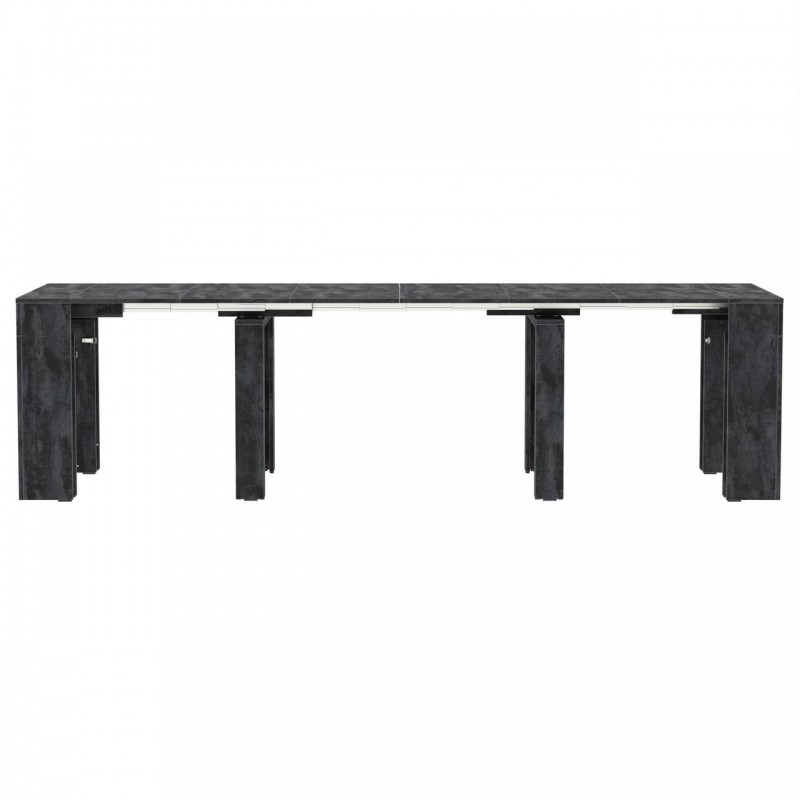 Обідній розсувний стіл Неман ПІТОН Люкс Вугільний камінь