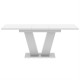 Обідній розсувний стіл Неман РОЙ МДФ Білий глянець