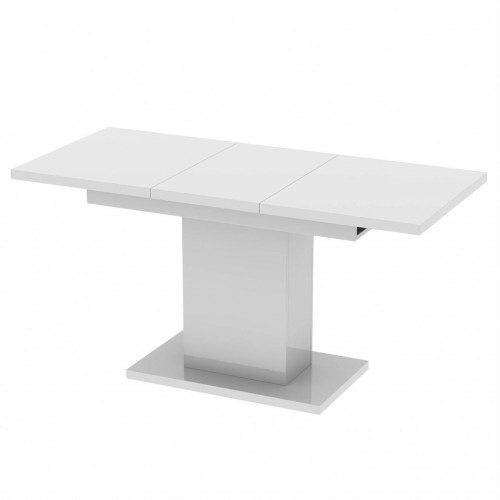 Обідній розсувний стіл Неман ТВІСТ МДФ Білий глянець
