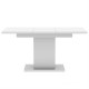 Обідній розсувний стіл Неман ТВІСТ МДФ Білий глянець