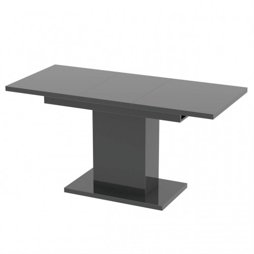 Обідній розсувний стіл Неман ТВІСТ МДФ Сірий глянець