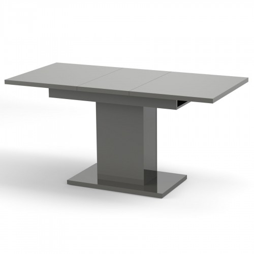Обідній розсувний стіл Неман ТВІСТ МДФ Сірий глянець