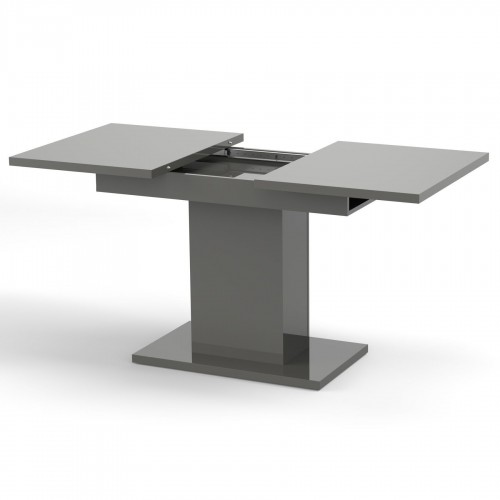 Обідній розсувний стіл Неман ТВІСТ МДФ Сірий глянець