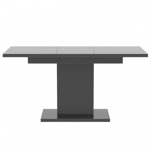 Обідній розсувний стіл Неман ТВІСТ МДФ Сірий глянець