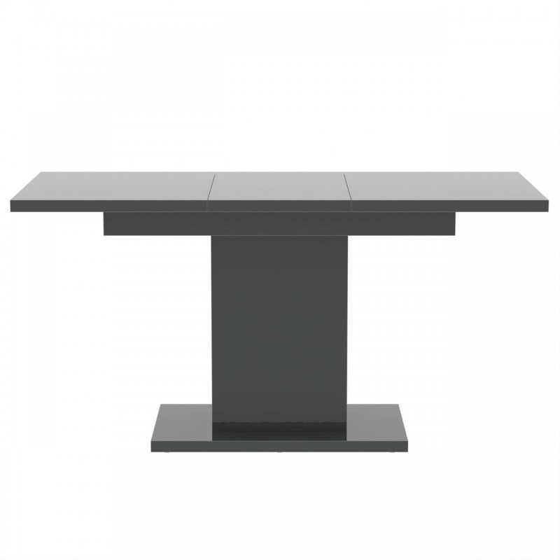 Обідній розсувний стіл Неман ТВІСТ МДФ Сірий глянець