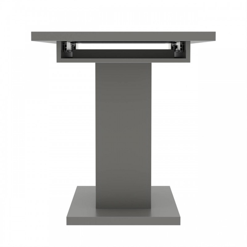 Обідній розсувний стіл Неман ТВІСТ МДФ Сірий матовий