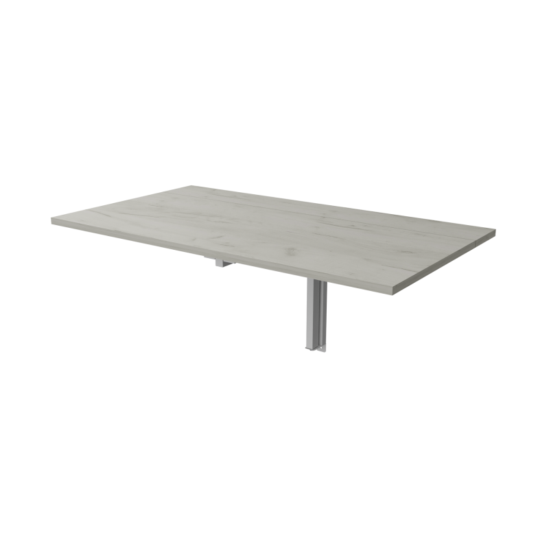 Обідній стіл-трансформер Неман МІНІ Дуб крафт білий/Білий